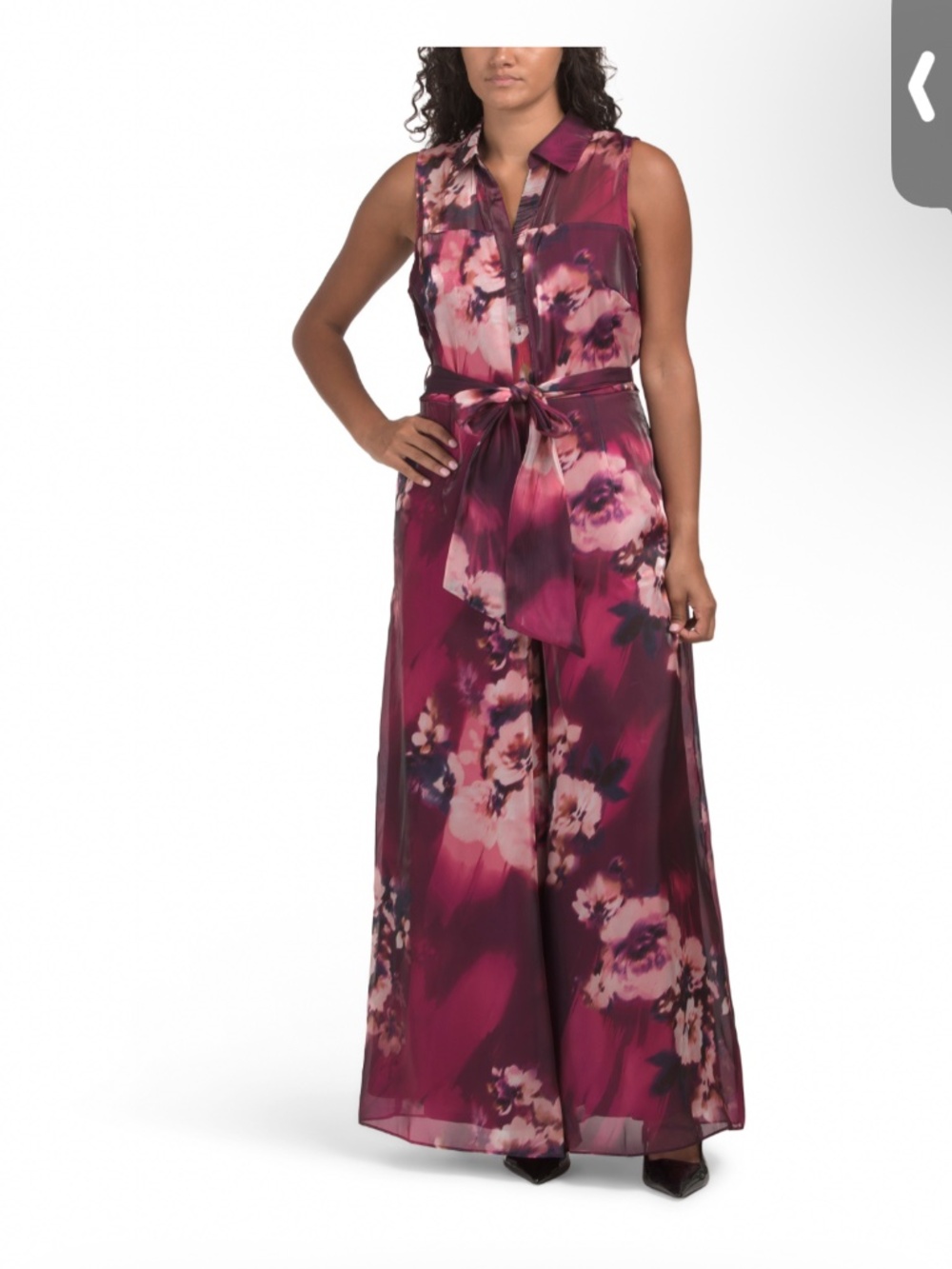Jumpsuit JULIA JORDAN Floral organza Wide Leg NwT